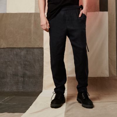 Black Design Forum linen trousers